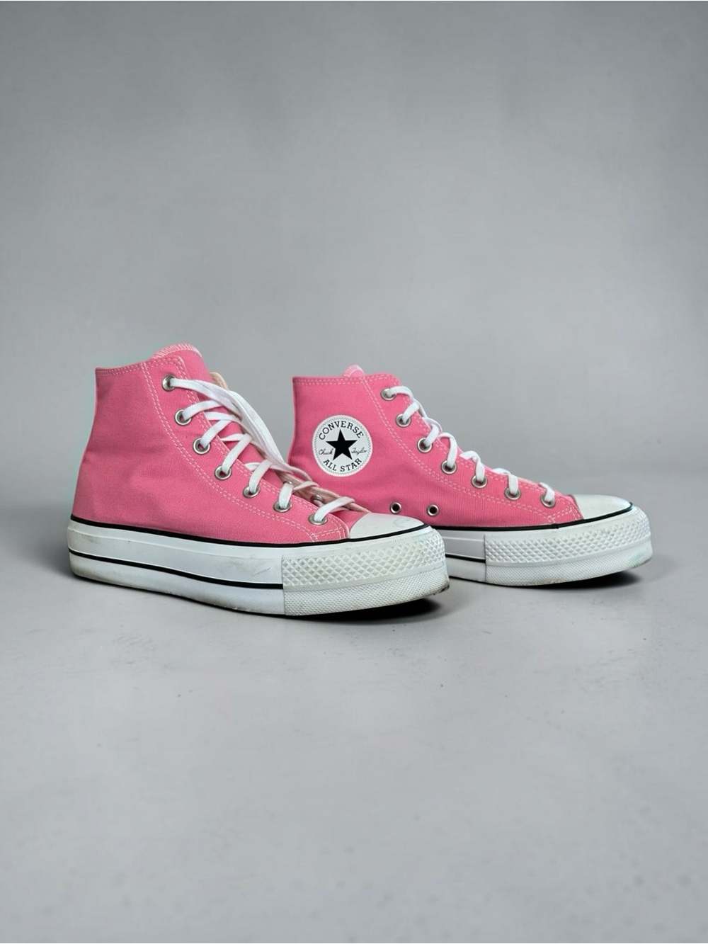Converse Chuck Taylor Lift Pink Platform High Tops Size 8